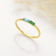 Baguette Birthstone Ring